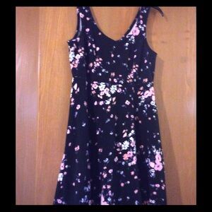 Black floral sundress